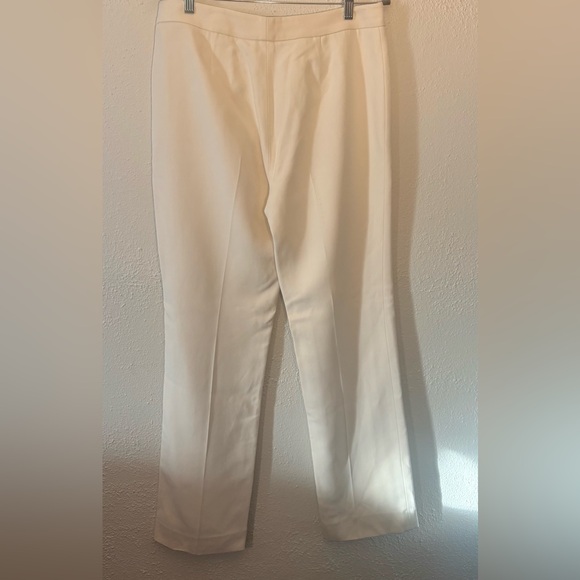 Carlisle Collection Ivory Winter White Lined Trouser Pants NWT Size 10 - Picture 2 of 7